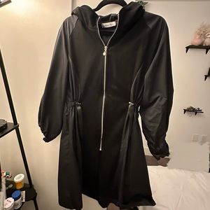 Clinch waist long light jacket